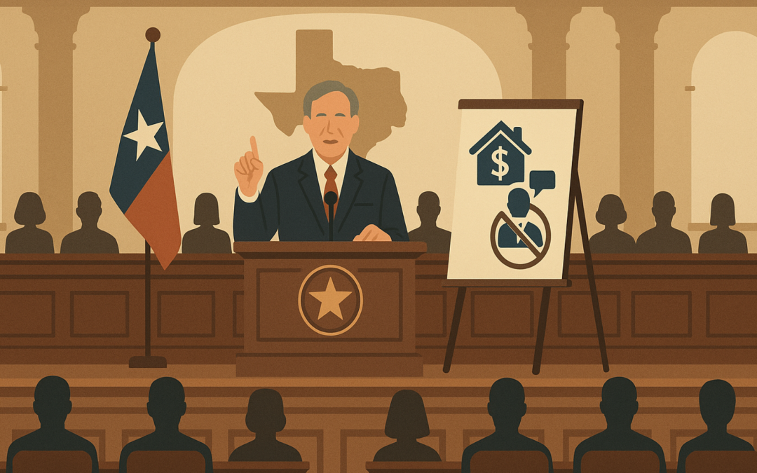 The Special Session Agenda: A Win for Texas Taxpayers