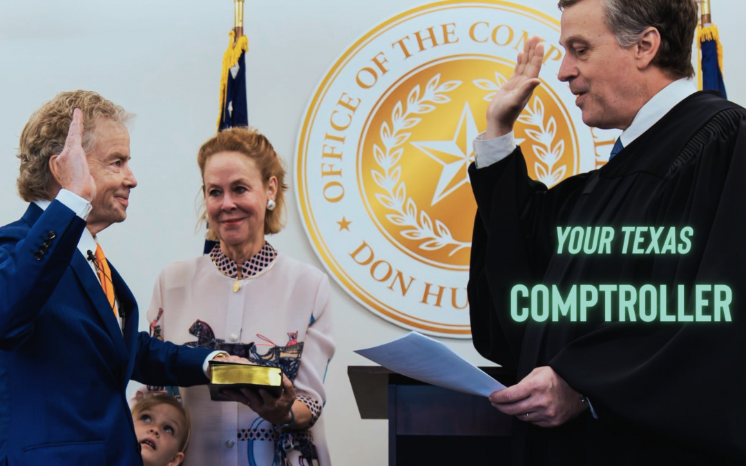 Don Huffines Sworn In as Comptroller.